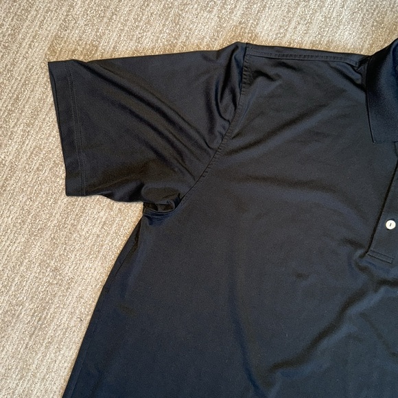 Peter Millar Men’s L Black Summer Comfort Golf Polo - Polyester/Spandex Blend - Picture 5 of 9